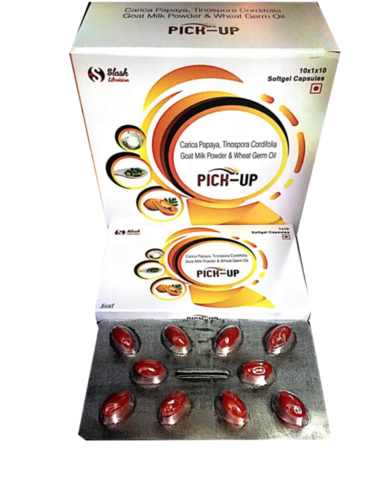 Platelets Grow Capsules - Papaya Extract Giloy Goat Milk & Wheat Germ Oil | Boosts Platelet Count Supports Immunity Promotes Blood Supply