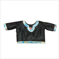 Ladies Fancy Blouse - Cotton Blend, Sizes S To Xl, Black | Quick Dry, Washable, Short Sleeves, No Fade, Dry Clean Only