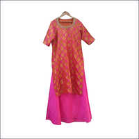 Ladies Designer Skirt - Chiffon, Silk, Cotton Fabrics | Elegant Pink Casual To Party Wear For All Seasons, Sizes S-xxl