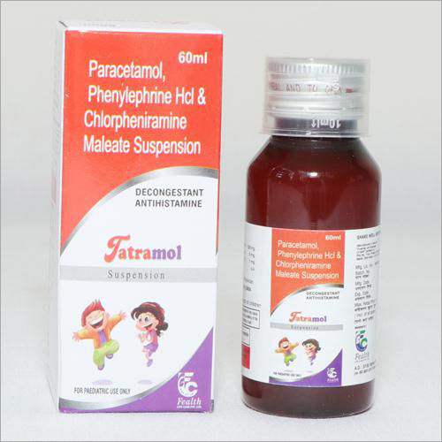 60ml Paracetamol Phenylephrine Hcl And Chlorpheniramine Maleate Suspension General Medicines