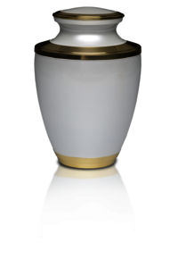 New Mother of Pearl Brass Urn