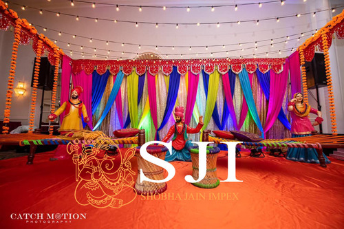 Punjabi Theme Sangeet Decoration