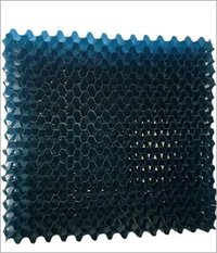 Pvc Drift Eliminator - Rigid Pvc, 600 X 600 X 125 Mm, Blue | S-shaped Corrugated Design, Reduces Water Carry Over Loss, Longer Working Life