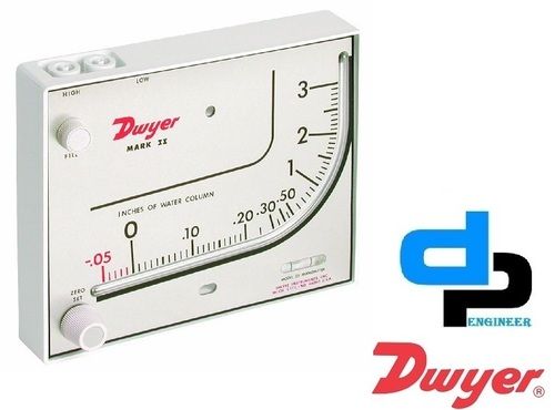 Dwyer Mark II 40-1 Series Mark II Molded Plastic Manometer