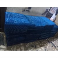 PVC Virgin Drift Eliminator - 600mm x 600mm x 125mm , Blue Color, Water Loss Prevention for Cooling Towers