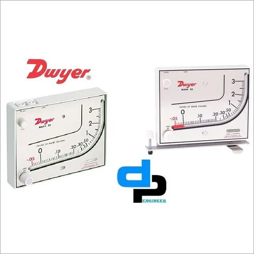 Dwyer Mark II Model 25 Manometer Range 0-3 Inches WC