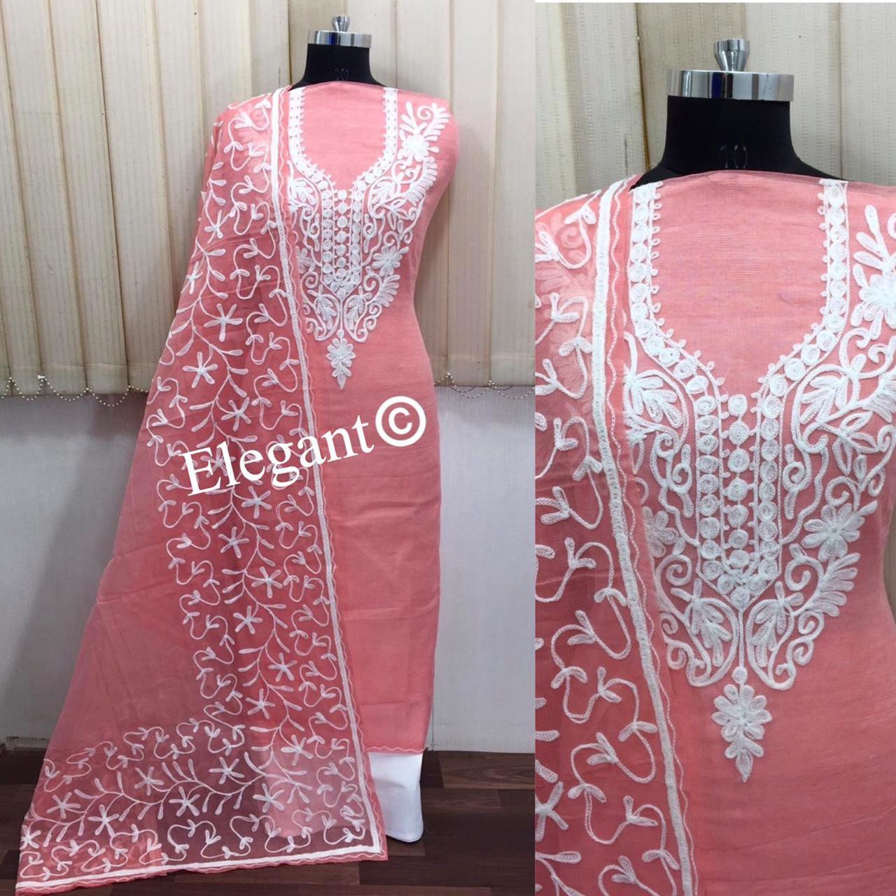 Chanderi dress material