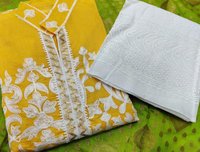 Fancy Cotton Embroidered Dress Material