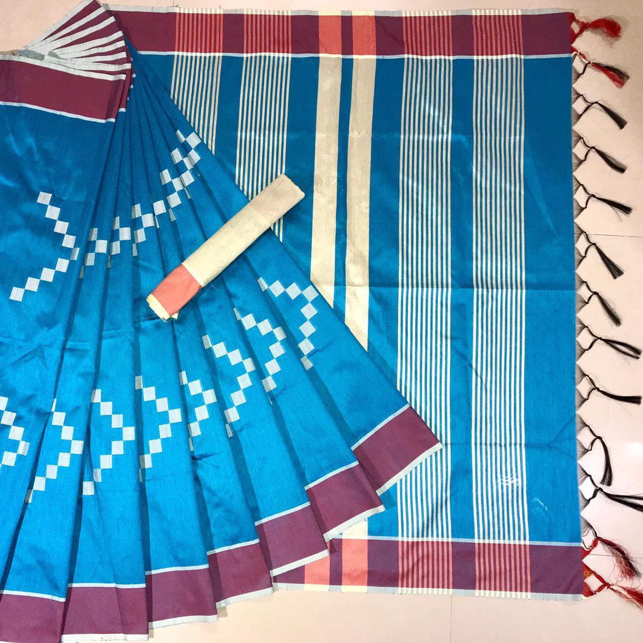 Raw silk saree