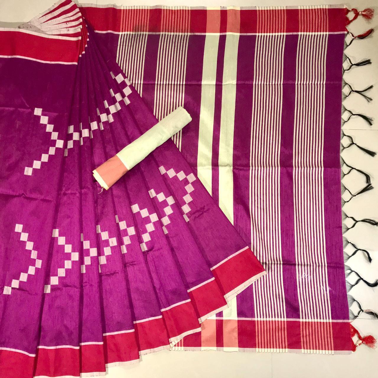Raw silk saree