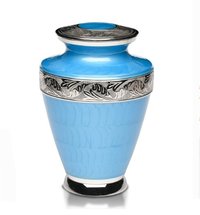 Blessing Birds Silver Urn New