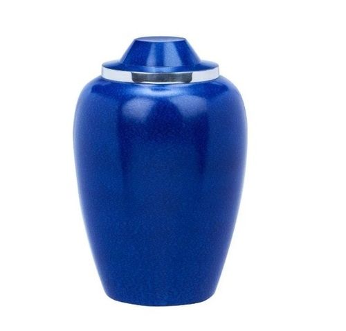 Alloy Adult Urn Cobalt Blue Plumb