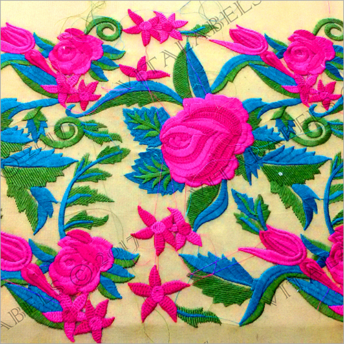 Shawl Embroidery Designs Work - Color: Multicolor
