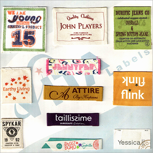 Custom Printed Labels - Use: Garment Industries