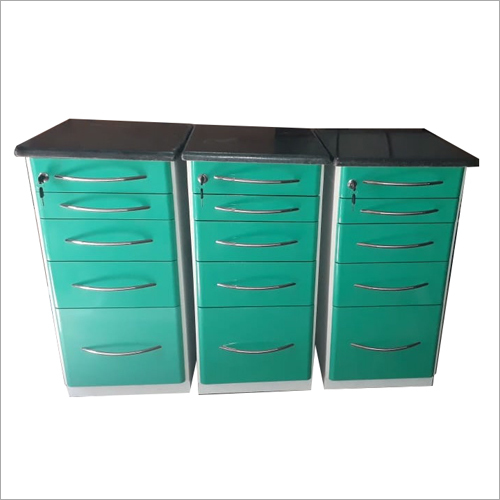 Blue Dental Mobile Cabinet