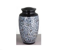 Waves Mother Of Pearl Cremation Urn