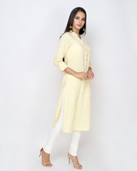 Solid Designer Pastel Kurta