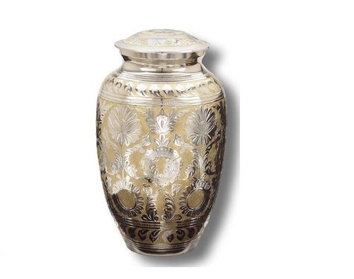 Classic Silver Gold Series Adult Urn