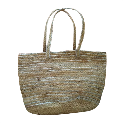 Available In Different Color Handloom Jute Shopping  Bag