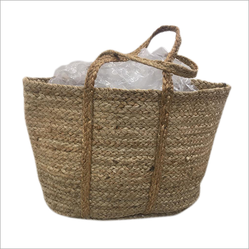 Handloom Jute Tote Bag - Customizable Size, Durable Brown Jute Material | Ideal for Shopping