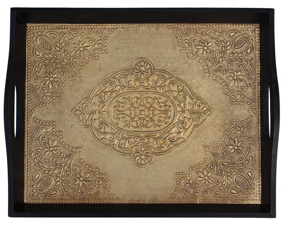 Wooden Ottoman Service Trays