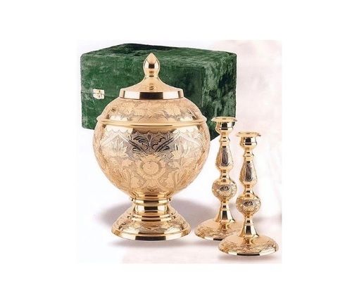 New Brass Memorial Cremation Set