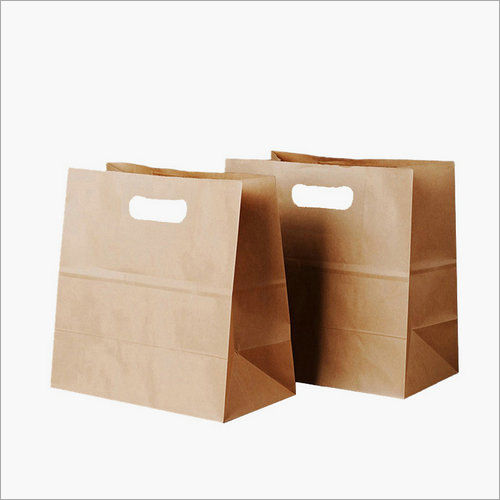 Brown D Cut Grocery Paper Bag