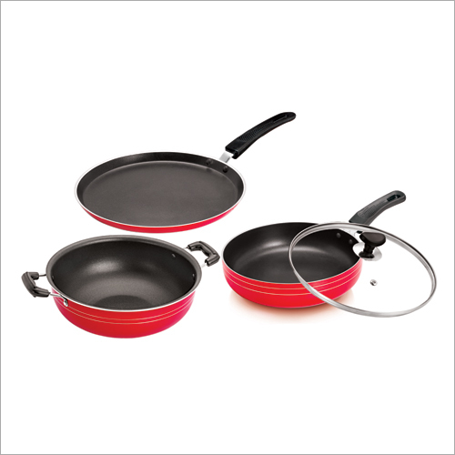 Red And Black Induction Cookware Set