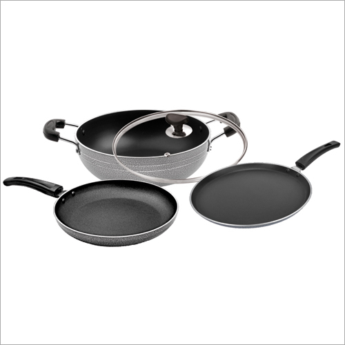 Black And Grey Nonstick Cookware Set