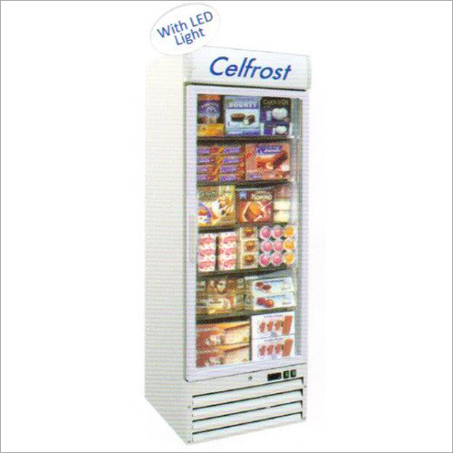 Celfrost Upright Freezer - -17 to -23Â°C Temperature Range, 200L Capacity | Electric Power Source, Fibre Metal Material, Front Open Design