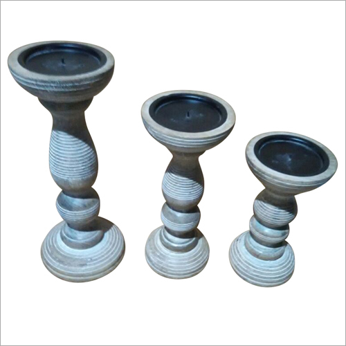 Polishing Wooden Candle Stand