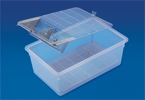 Animal Cage Twin Grill Polypropylene Labappara Use: Laboratory