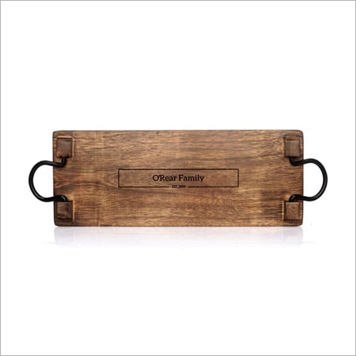 Rectangle Wooden Tray - Polished Wood Finish | Customized Size, Artificial Style for Art & Collectible Use, Perfect for Home Decoration and Arts and Crafts