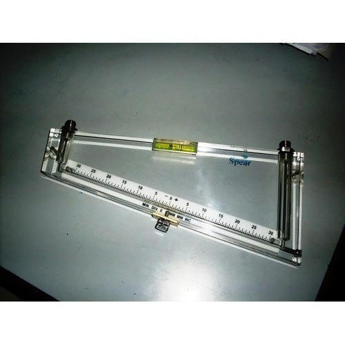 Silver And White Inclined Manometer