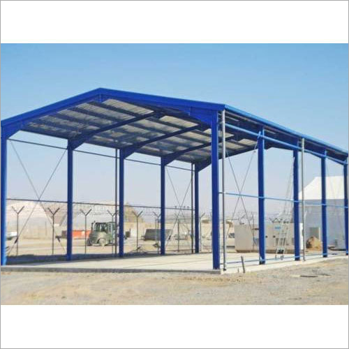 Blue Prefab Modular Steel Structure Building