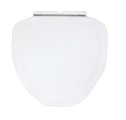 White Tscsc 1 Cascade - Toilet Seat Cover Soft Close