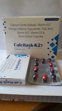 Calcium Citrate Maleate, Vitamin K27,Omega-3 Marine Triglycerides,Folic Acid,Vitamin B12,Vitamin d3 & Boron Softgel Capsules