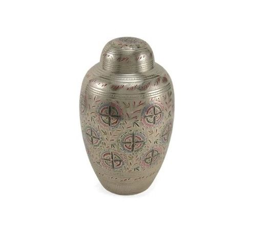 Lattice Solid Brass Urn-New