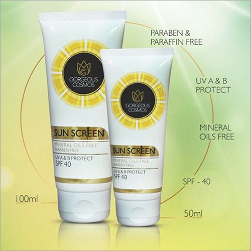 Sunscreen Lotion UV A & B Protected SPF 40 Mineral Oils Free Paraben free