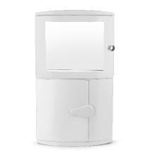 SS MPC 07 Corner Cabinate (With Mirror)