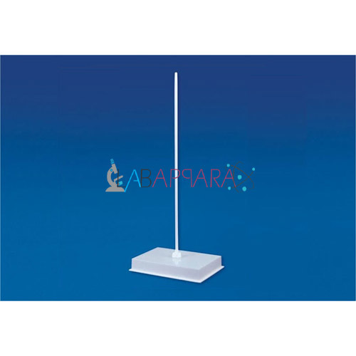 Retort Stand Polypropylene Labappara - 225 x 150 mm Base Size, 12.5 mm x 750 mm Non-Corrosive Rod | Ideal for Laboratory and Chemistry Lab Use
