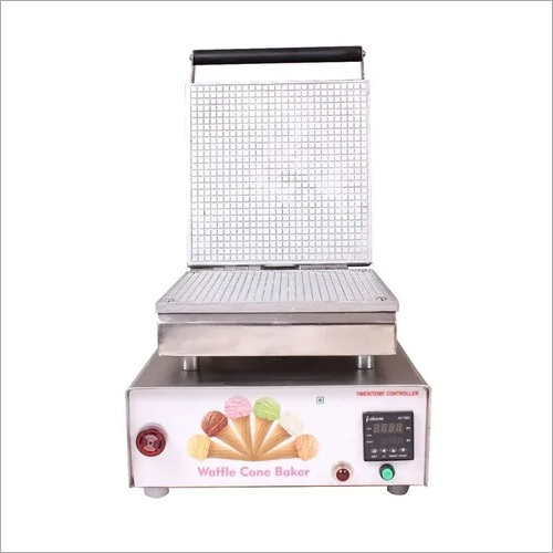 Waffle Cone Maker - Square Hot Plates & Digital Timer Waffle Cone Maker - Square Hot Plates & Digital Timer