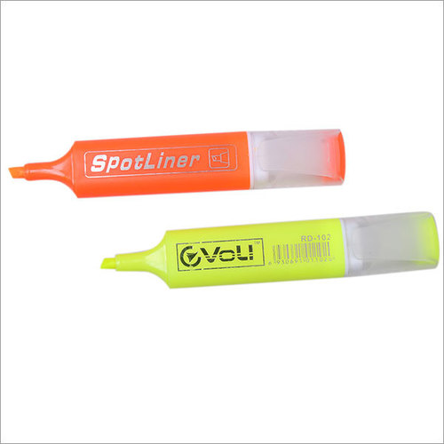 Spot Liner Hilightres - Plastic Barrel, 10-12 cm, Orange | Chisel Tip, Smooth Ink Flow, Easy Grip