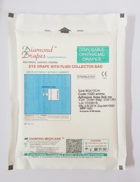 Ophthalmic Eye Drape with Fluid Bag