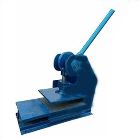 Blue Manual Hand Press Slipper Making Machine