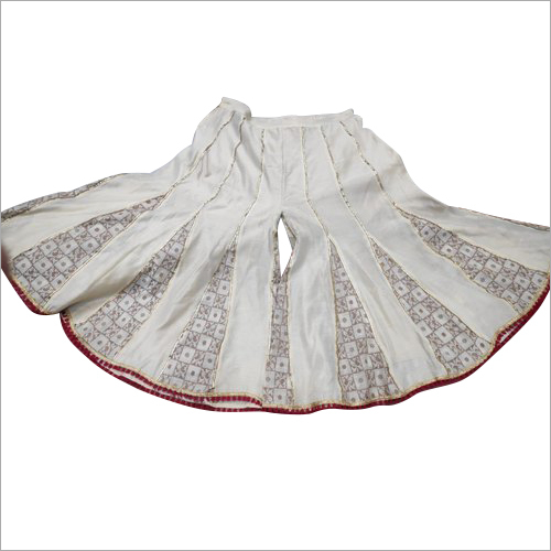 Fancy Ladies Chanderi Brocade Sharara - Cotton Blend, Available in Sizes S to XXL, Multicolor | Quick Dry, Washable, Dry Clean, No Fade, Suitable for All Seasons