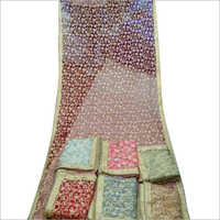 Ladies Wedding Dupatta - Embroidered Traditional Ethnic Red And Multicolor | Quick Dry, No Fade, Washable, Dry Clean Only, Suitable For All Seasons