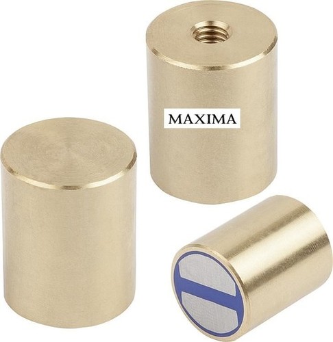 Rectangle Brass Pot Magnets With Inner Screw