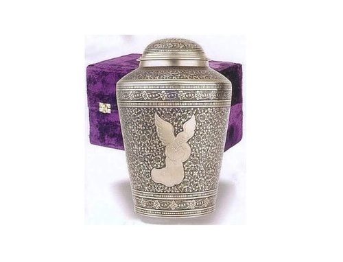 New Angel Solid Brass Urn