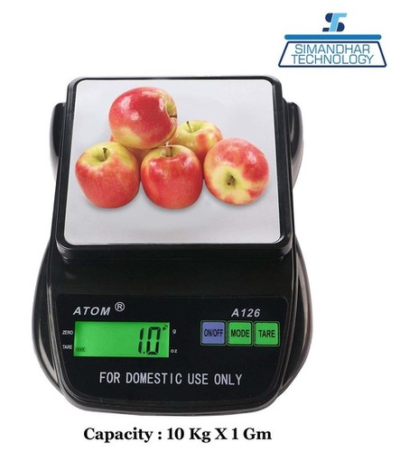 ATOM-126 Digital Compact Weighing Scale 10 Kg X 1 G